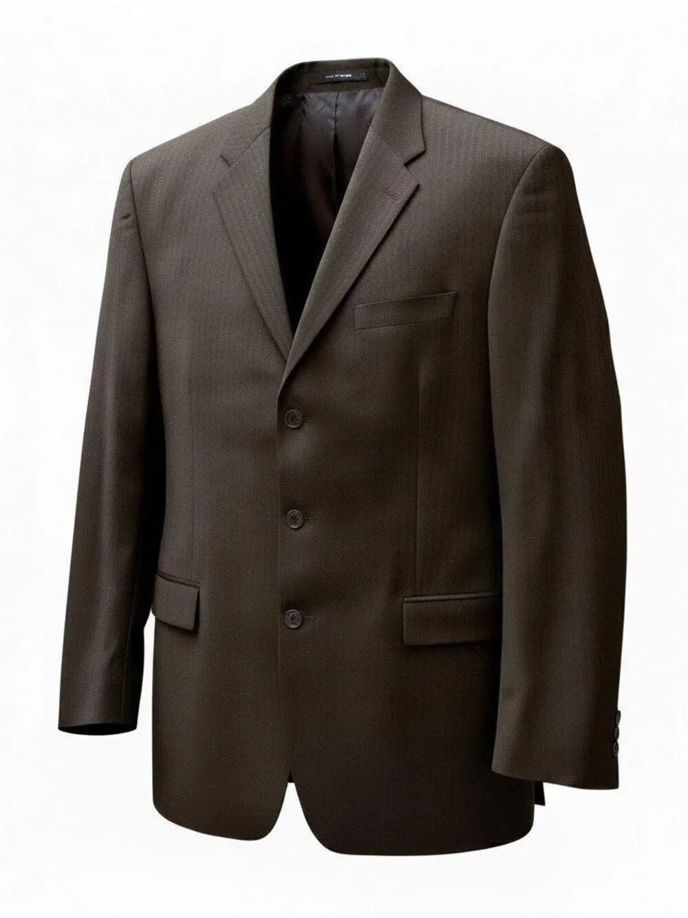 Lauren Ralph Lauren Dark Brown Pinstripe Blazer Size 42R Sport Coat Formal